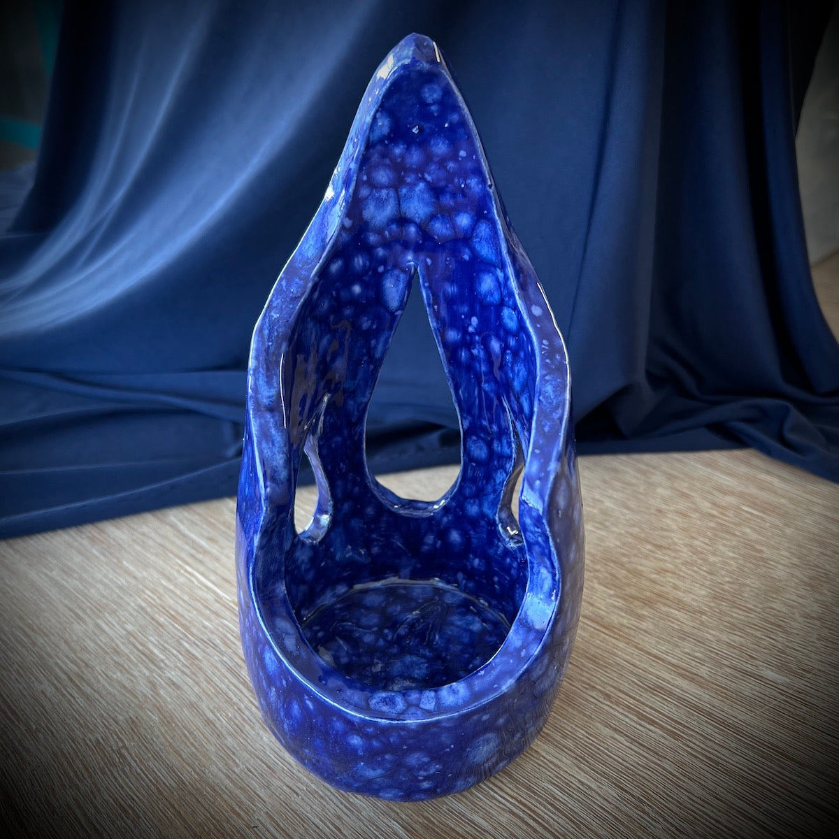 CANDLE HOLDER - CELESTIAL BLUE